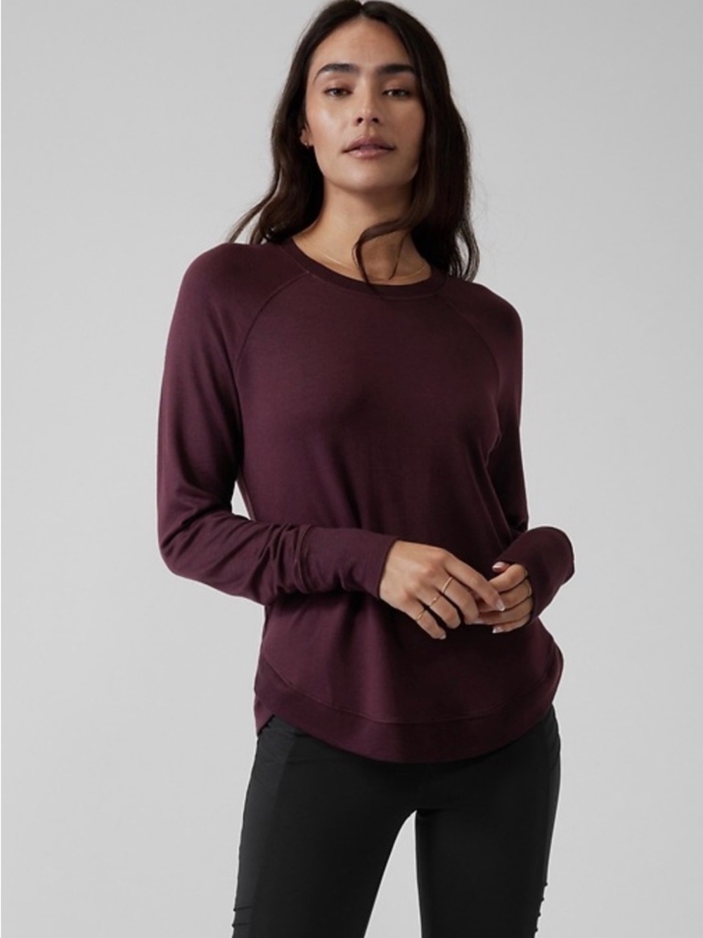 Athleta Mindset Sweater Purple | Size Medium |